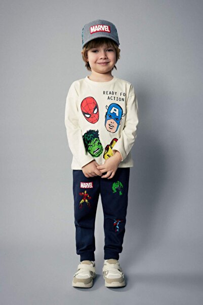 DeFacto بنطال رياضي بيبي بوي مارفل كوميكس C0628A524SP