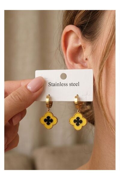 TrendimAksesuar Van Cleef Çelik Küpe