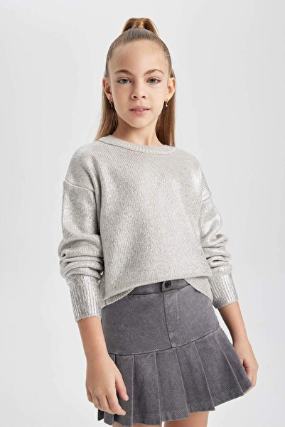 DeFacto Strickpullover für Mädchen mit Rundhalsausschnitt B8414A823WN