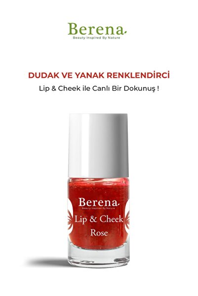 BERENA Lip To Cheek Tint & Dudak Ve Yanak Renklendirci hafif pembe