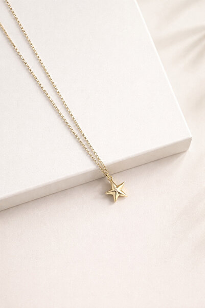 ATELİER GİZEM Xuping kız çocuk yıldız 14 k gold çelik çocuk kolye