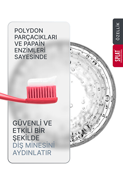 Splat White Plus Beyazlatıcı Diş Macunu Hassas Dişler İçin Florürlü Leke Karşıtı 100 ml