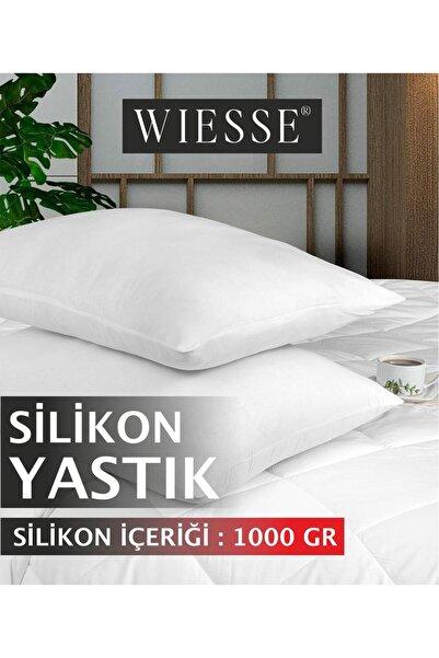 WİESSE SİLİKON YASTIK Premium / 50x70 cm / 1 ADET / 1000 GR / %100 SİLİKON