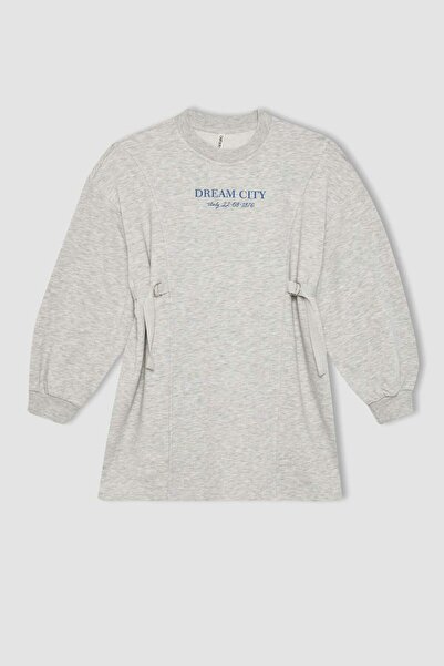 DeFacto Girl's Printed Sweat Dress Tycfozogqn169412736219504