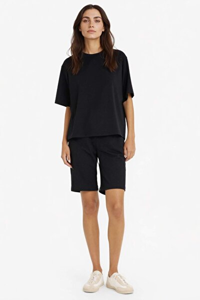 DeFacto Κανονικό σορτς Με κορδόνι στη μέση Bermuda 100% Βαμβάκι W9369AZ23SM