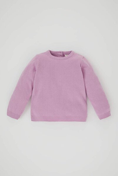 DeFacto Regular Fit Crew Neck Sweater Baby Girl X8187A223Au