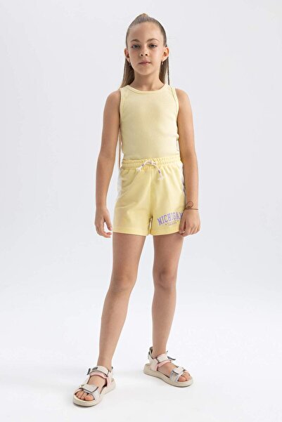 DeFacto Kız Çocuk Baskılı Şort A2464A823HS