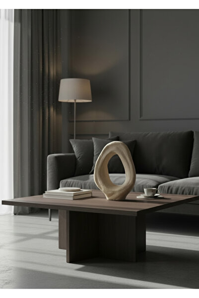 Atelier Purepool Dokulu Dekoratif Obje Bej 39x27cm