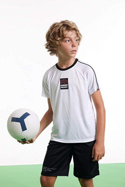 DeFacto Tricou cu mânecă scurtă, supradimensionat, cu imprimeu, cu gât crew, ...