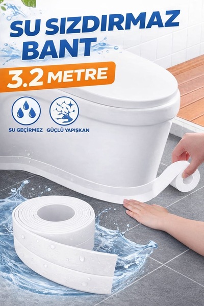 Redmina Su Sızdırmaz Geçirmez Yapışkanlı Bant Mutfak Mermer Lavabo Banyo Çok ...