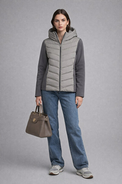 Bold Icon Women's Zra Model Range Rover Hooded Scuba Paneled Concealed Pocket...