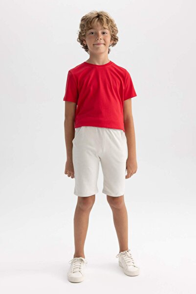 DeFacto Erkek Çocuk Regular Fit Sweatshirt Kumaşı Şort