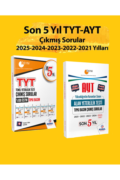 Kurul Yayıncılık 2026 TYT AYT Çıkmış Sorular Son 5 Yıl Video Çözümü