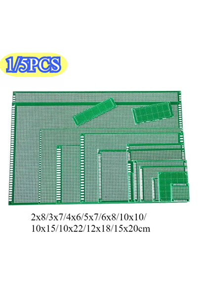 Choice 5PCS 10x10cm 1/5Pcs Single Sided PCB 15x20 12x18 10x15 2x8 4x6 5x7 6x8...