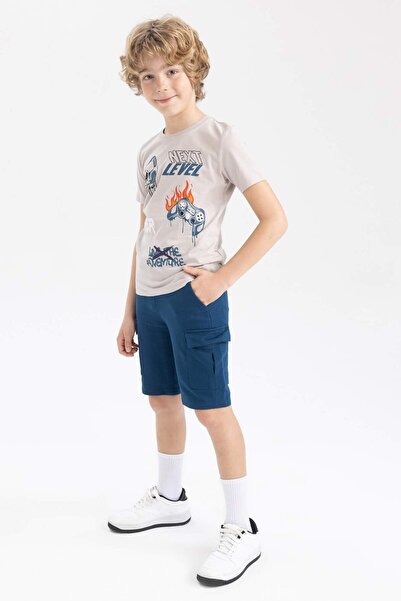 DeFacto Boy's Cargo Pocket Pack Shorts Z5291A623Hs