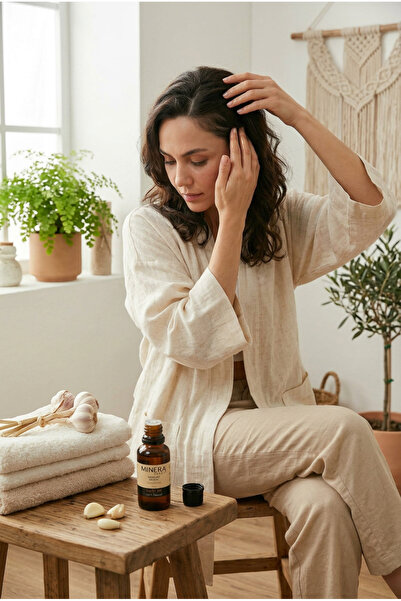 MİNERA VİTAL Sarımsak Yağı 20 ml (Garlic Oil) %100 Saf Soğuk Sıkım Damlalıklı Cam Şişe