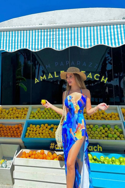 Love Fab Φόρεμα με λεπτές τιράντες και βολάν για γοργόνα