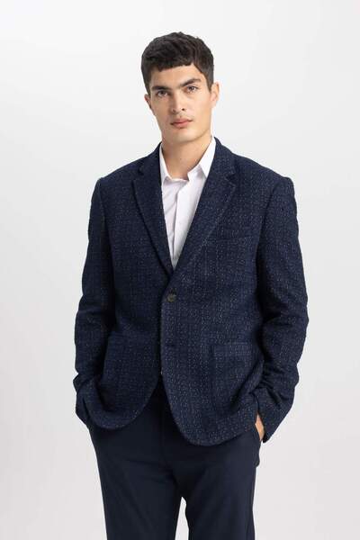 DeFacto Slim Fit Lined Blazer Jacket Z3316Az23Sp