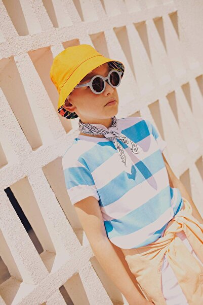 DeFacto Boy's Crew Neck Striped Short Sleeve Red T-Shirt Z2867A623Sm