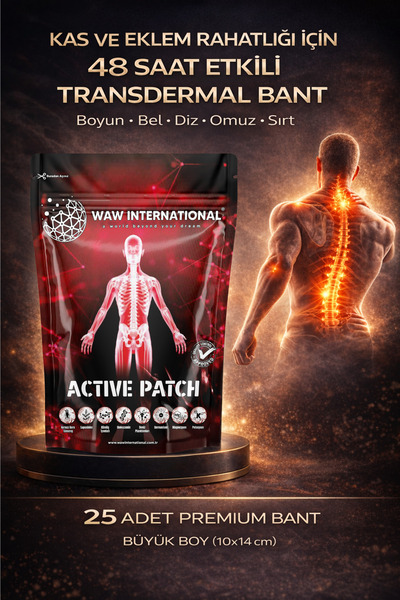 Waw İnternational Active Patch Premium Ağrı Bandı – Kas & Eklem Destekleyici ...