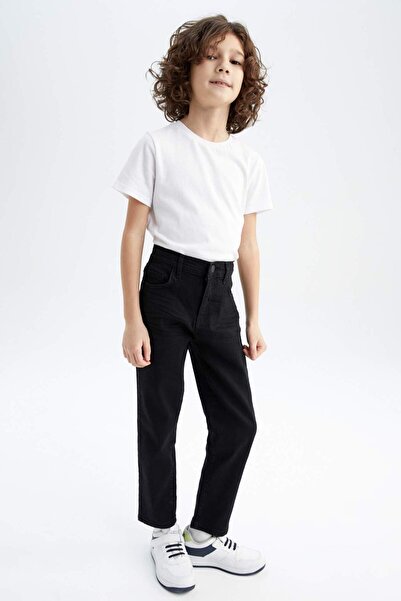 DeFacto Boy's Straight Leg Jean Basic Trousers Z9185A623Sm