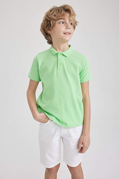 DeFacto Jungen-Piqué-Kurzarm-Basic-Polo-T-Shirt K1689A623SM