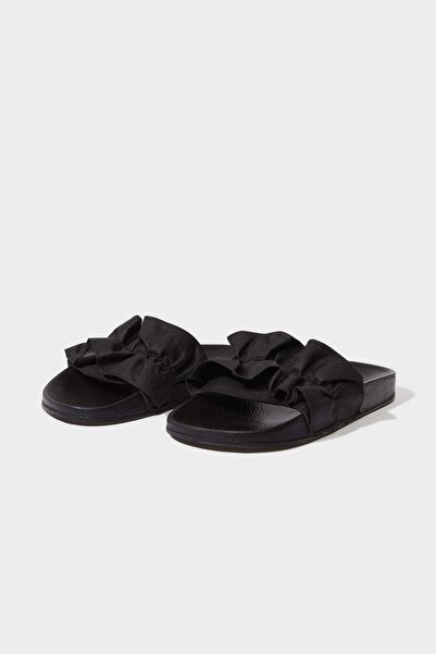 DeFacto Papuci de damă din piele artificială cu talpă plată