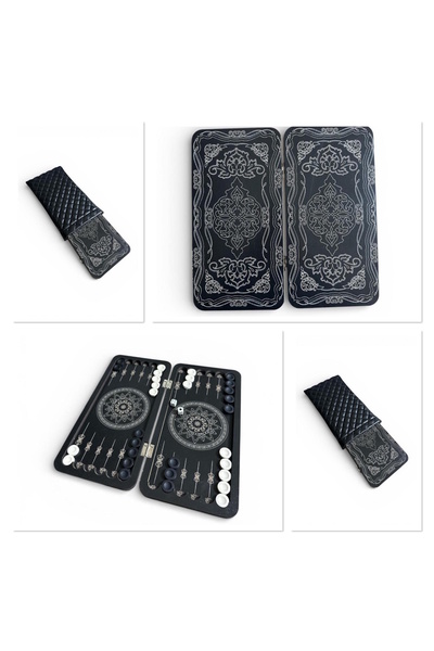 Kenpool 2026 Tavla Seyahat Mini Mobil Çanta Cep Kamp Piknik Kafe Tavla Seti 2...