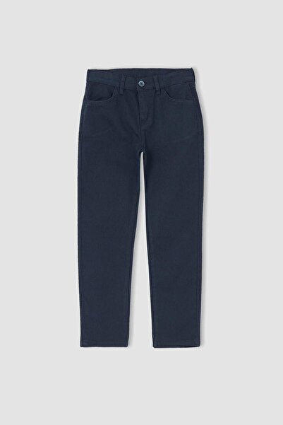 DeFacto Pantaloni de școală din gabardine bleumarin pentru băiat U3254a622au