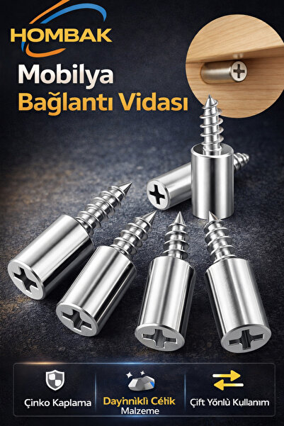 Hombak 30 Adet Dayanıklı Metal Raf Tutucu Raf Pimi 25 kg Kapasiteli