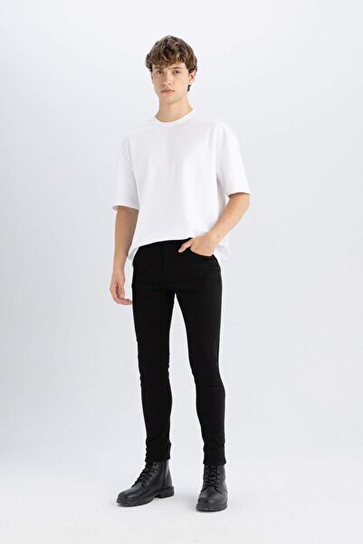 DeFacto Super Skinny Fit Najúzdraha Forma Normálny pás Extra úzke nohavice Je...