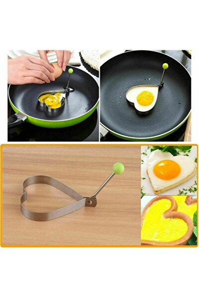 Skygo Metallic Heart-Shaped Metal Omelet Egg and Crepe Molds Tg/Tmy 212969