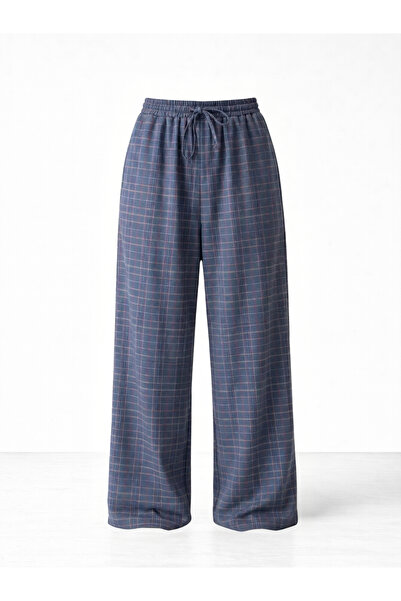 Retrobird Designul Pantalonilor Relaxați cu Croi Larg pentru Femei Bleumarin