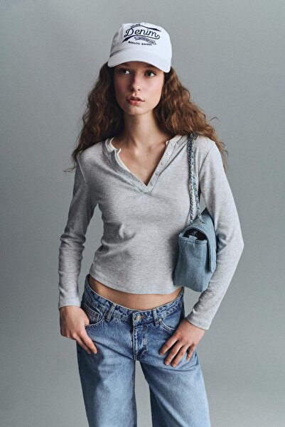 DeFacto Women's Embroidery Jean Cap Hat A9512Axns