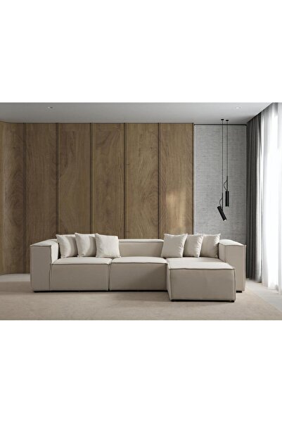 Home 4 Modül Köşe Takımı (KIRIK BEYAZ) Keten 10