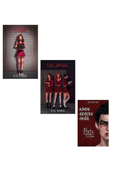 Martı Yayınları N. G. Kabal 3 Kitaplık Set (karton Kapak) Kimse Gerçek Değil-...