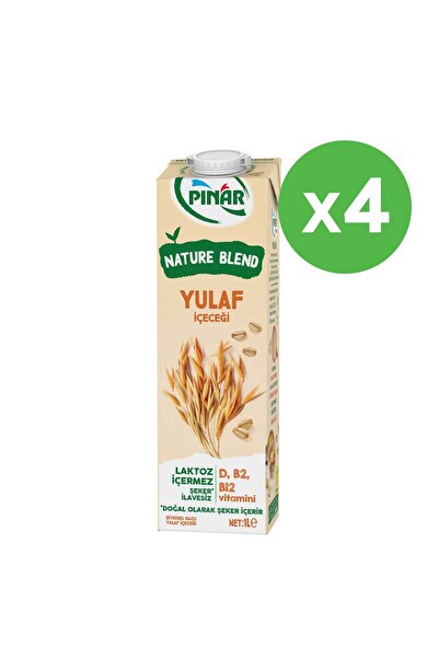Pınar Nature Blend Bitkisel Bazlı Yulaf İçeceği 1 L Vegan Laktozsuz İlave Şek...