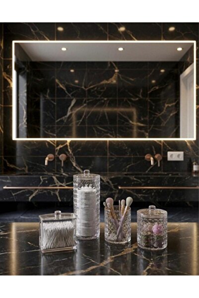 Limeks Home Makeup Organizer (Pearl Pattern, Transparent, Ak Acrylic Multi-Pu...