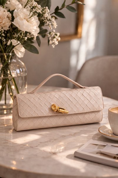 dukidasoturkiye Beige Knitted Textured Capes for Women Clutch Bag |   Beige Mt1537