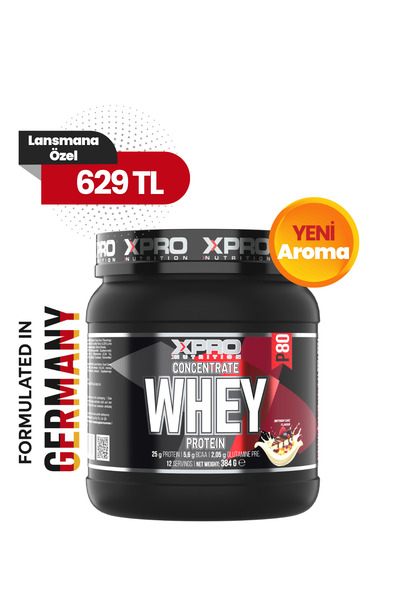 Xpro Nutrition Whey Protein Tozu 384gr Birthdaycake Aromalı