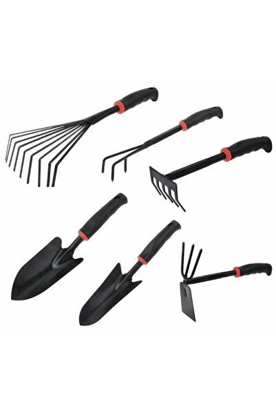 divendi-ro Set de 6 unelte de grădinărit, fabricate din plastic dur și oțel, ...