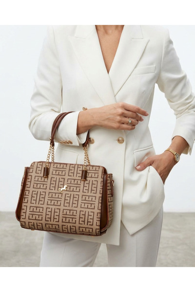 Çanta Trend حقيبة نسائية من ميامي بولو كلوب بخمسة أقسام مع حزام كتف وتفاصيل س...