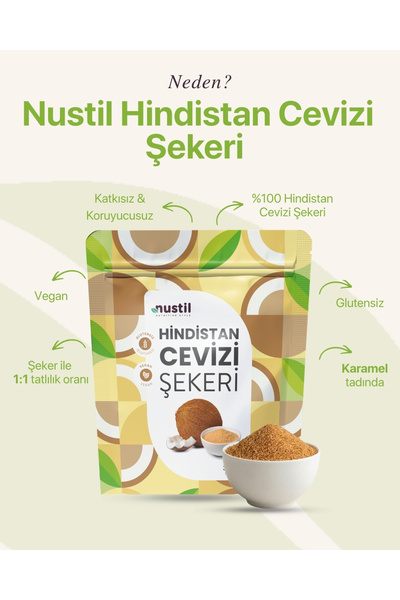 NUSTİL Hindistan Cevizi Şekeri 340 gr