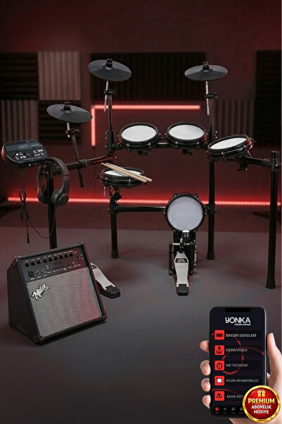 Midex DDX-190BT-70AMP Amfili Profesyonel 70W Dijital Davul Elektronik Bateri ...