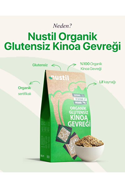 NUSTİL Organik Glutensiz Kinoa Gevreği 250g