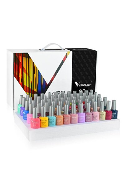 Venalisa Kit oja semipermanenta VIP 2 Venalisa, 60 culori, Primer, Top Coat M...