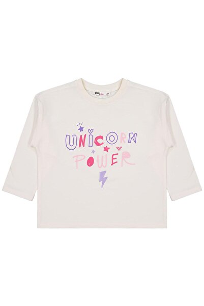 Civil Girls Hanorac cu imprimeu Unicorn pentru copii 2-5 ani - Albastru 3-4 ani