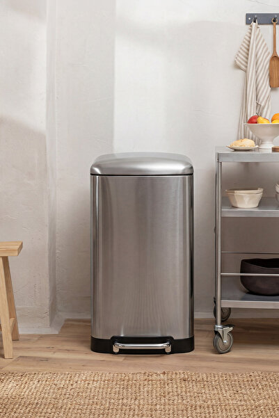 5FIVE Ariane 20 L Slim Pedallı Çöp Kovası Inox Yavaş Kapanma, Dar Alan Uyumlu...