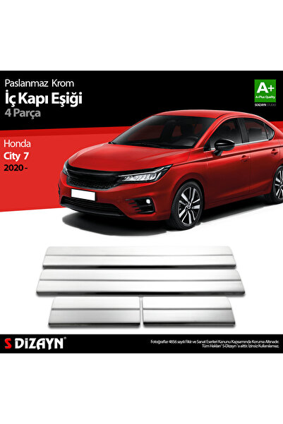 S Dizayn S-Dizayn Honda City Krom İç Kapı Eşiği 4 Prç. 2020 Üzeri 6220150