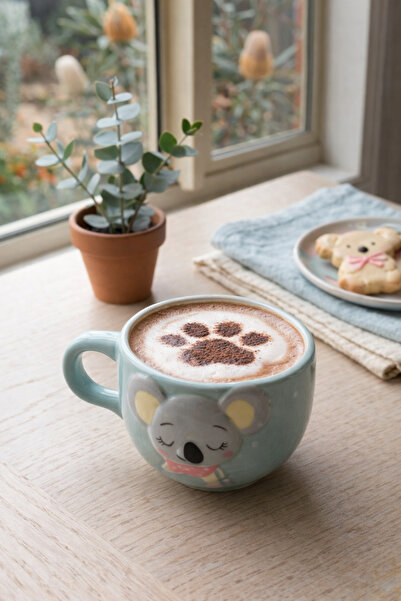 Tohana كوب ثلاثي الأبعاد بشكل حيوان 400 ملليتر